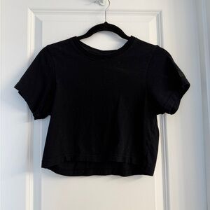 SET Active Black Crew Neck Top